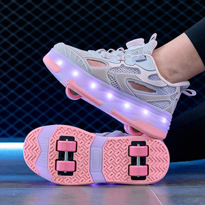 <span class=keywords><strong>Patines</strong></span> de doble fila de alta energía, transpirables y luminosos para niños, con <span class=keywords><strong>ruedas</strong></span> de poliuretano, para niños y <span class=keywords><strong>niñas</strong></span> - Product Image 3