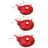 Casserole ovale en fonte émaillée avec couvercle, faitout polyvalent pour mijoter, cuire au four et la cuisson quotidienne