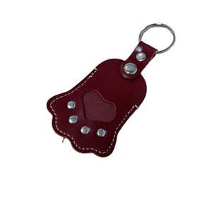 Pet hair bag <b>keychain</b>, Japanese style pet hair storage <b>leather</b> cover, cat and dog hair protective cover pendant - Product Image 5