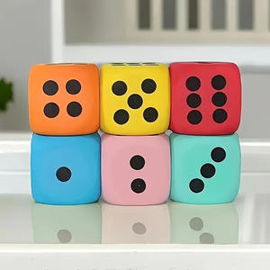 Venta al por mayor logotipo personalizado 6cm o 8cm juego de juguetes EVA PU <span class=keywords><strong>dados</strong></span> de espuma <span class=keywords><strong>dados</strong></span> de cubo grande <span class=keywords><strong>para</strong></span> chico escuela enseñanza y equipo de juego - Product Image 3