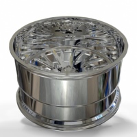 Jantes forgées en alliage d'aluminium super concaves polies sur mesure 6x5.5 8x6.5 8x170 8x180 pour Dodge Ram 1500 2500 3500