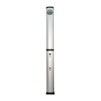 Promotion : Douche solaire extérieure octogonale 40L avec revêtement argenté sur trois côtés, pour piscine et jardin, avec pommeau de douche pluie, personnalisable OEM