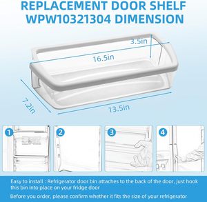 Wholesale New Electric WPW10321304 Refrigerator Door Shelf Bin for Whirl-pool <strong>Fridge</strong> Replace W10321304 WRS325FDAM04 WRS325FDAB02 - Product Image 3