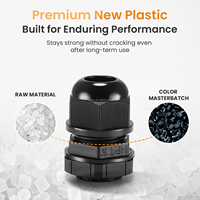 QILIPSU 1/2 "NPT presse-étoupe étanche IP68 Nylon câble passer à travers cordon poignée connecteur anti-traction fil œillet EPDM caoutchouc