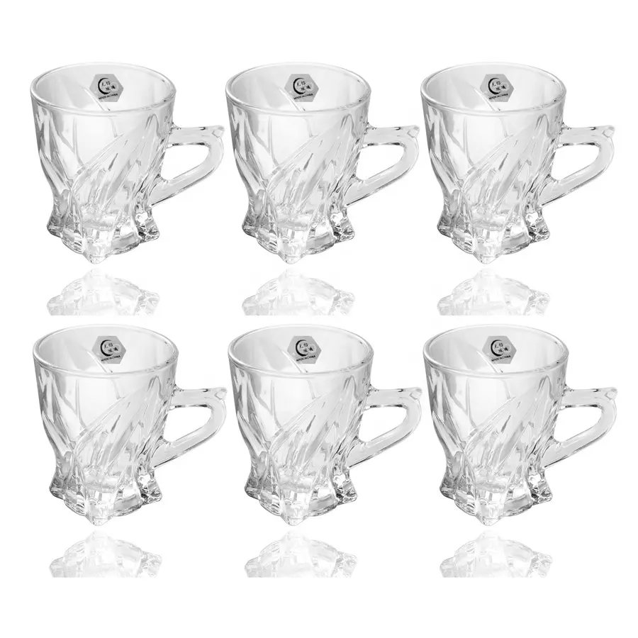 wholesale Clearance Glass Tea and Coffee Cup Set of 6 160 ml