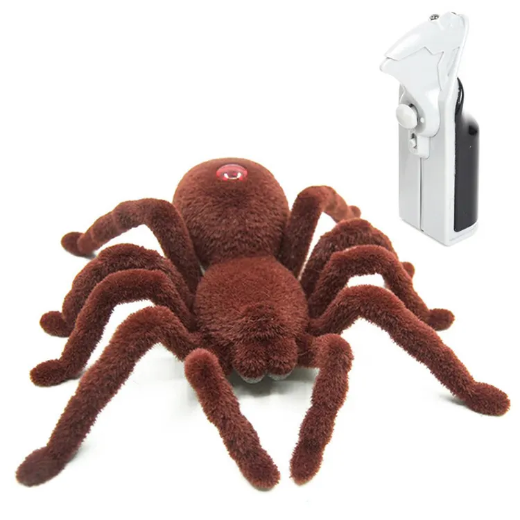 Op Maat Gemaakte Infrarood Simulatie Afstandsbediening Spider Trick Skull Wolf Spider Prank Elektrisch Realistisch Spin Prank Speelgoed