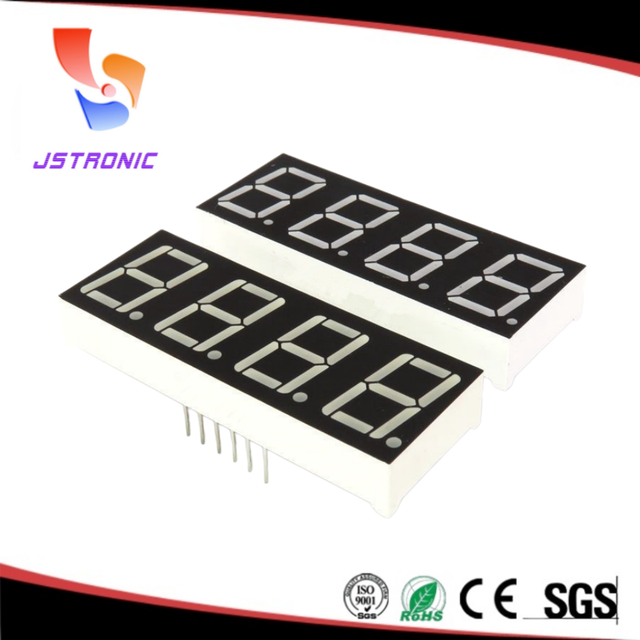 Jstronic 4 Digit 7 Segment 0.56 Inch Led Display Common Anode Common Cathode 12 Pin 5641AS/BS LED Tube