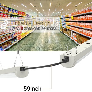 Luminaria LED Lineal Industrial de 5 Pies y 44 W, Luminaria LED Delgada para Escaleras Industriales, Certificación FC, CE, RoHS, SAA, CCT - Product Image 6