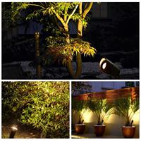 Lumières puissantes du jardin LED de 3W avec l'estimation IP67 d'alimentation d'énergie de DC12V 24V