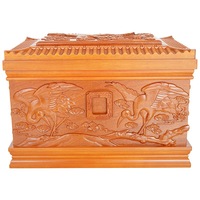 Ataúd Funerario de Madera Maciza, Estilo Jardín Crane, Caja para Cenizas de Dalbergia y Madera de Palo de Rosa, Venta Directa de Fábrica