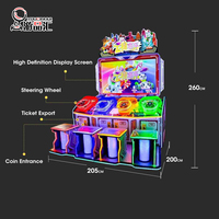 Meilleures ventes : Machine de jeu de course automobile pour enfants Youpinhui FXSC-18 personnalisable pour 4 joueurs, simulateur de conduite d'arcade