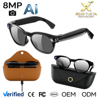 Nouvelles lunettes intelligentes CY03 avec caméra 8MP, résolution 1080P, traduction en temps réel, lecteur de musique, TikTok Live et étui de charge.