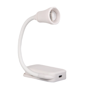 Lámpara de Clip Ajustable con Luz Concentrada/Difusa, Recargable por USB/Tipo-C, ABS, 3 Temperaturas de Color, LED Regulable, Mini Linterna, Luz Nocturna para Lectura - Product Image 6