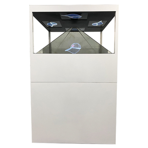 Vitrine Holographique 3D <span class=keywords><strong>Pyramide</strong></span> 4K à 360 Degrés 120x120CM à 4 Faces, Boîte Holo Transparente LCD, Affichage Publicitaire Holographique - Product Image 4