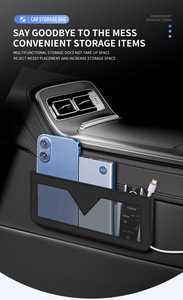 Caja de Almacenamiento Lateral Universal para Auto, Organizador Interior para Vehículo con Adhesivo Fuerte - Product Image 2