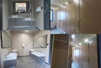 Vente directe usine – Toilettes mobiles préfabriquées modernes, écologiques et durables en acier pour l'extérieur, idéales pour les écoles et les espaces publics