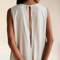 Combinaison longue décontractée à col en V pour femme, été 2026, vente en gros, combinaison en lin tendance pour femme avec poches