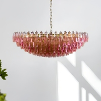 Lustre personnalisable de luxe en verre de Murano italien de style médiéval pour la maison, la villa, le salon, la chambre, la cuisine, le restaurant