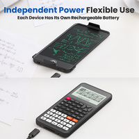 Calculatrice graphique NEWYES à 10 modes, calculatrice scientifique éducative pour les étudiants en mathématiques avec bloc-notes numérique et grand écran
