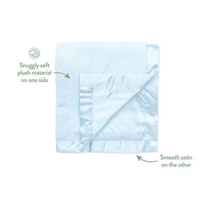 <strong>Personalised</strong> Plain Super Soft Polyester Warm Fleece Newborn <strong>Baby</strong> Wrap <strong>Blanket</strong> with Satin Trim Silk <strong>Baby</strong> <strong>Blanket</strong> - Product Image 2