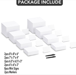 מותאם אישית 4-חבילה בהתאמה אישית תצוגת קובייה אקרילית מעמד קינוח מזון מסוכן - Product Image 2