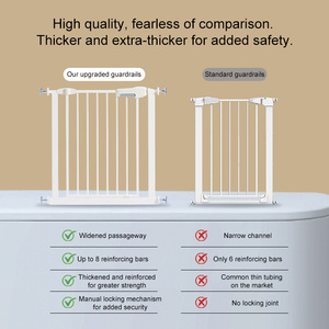 Barrière de sécurité réglable en plastique pour <span class=keywords><strong>escalier</strong></span>, barrière de sécurité pour bébé, barrière de sécurité pour enfant, barrière de sécurité pour porte intérieure, barrière de sécurité pour salon, pliable - Product Image 4