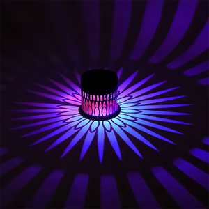 <strong>Solar</strong> Fence Lights Metal LED Outdoor Wall Deck Step Light Waterproof Fence <strong>Lamp</strong> for Garden Post Patio Backyard Decor - Product Image 1
