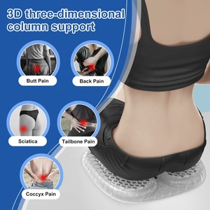 Anjuny văn phòng nhà chỉnh hình bộ nhớ bọt gel pad không khí đầy Coccyx thắt lưng ghế đệm mềm vuông mô hình trở lại hỗ trợ gối - Product Image 5
