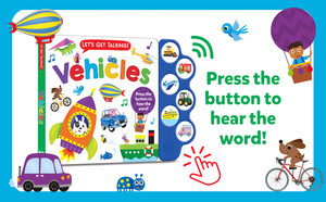 Let's Get Talking Vehicles Read Along and Learn About Vehicles niños 6 Buttons Sound Book - Product Image 2