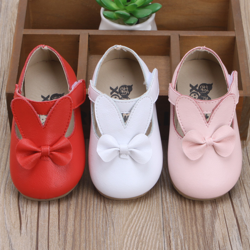 Детские кожаные туфли для малышей, розовые туфли с бантом, Мэри Джейн, детская обувь