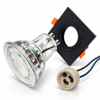 Ampoules LED GU10 5W en verre AC 230V 500-550LM, à intensité variable, sans scintillement, angle de faisceau de 60 degrés, 16 pièces SMD 2835