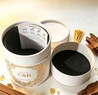 Coffret cadeau de bougies parfumées avec logo personnalisé C&H, décoration d'intérieur pour la fête des mères, pot en verre blanc, bougie parfumée en bois, décoration d'intérieur, cadeau de fête