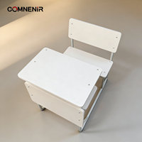Chaise de bureau scolaire en métal à hauteur fixe, fabriquée par l'usine professionnelle du Hebei, pour appartement et bureau à domicile, exportée dans le monde entier