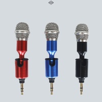 Microphone USB TRS/TRRS Mini Jack 3,5 mm à coque métallique, à condensateur, pliable pour téléphone portable, carte son et ordinateur portable