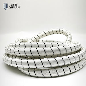 1/2 lateks Bungee kordon 250% streç oranı Anti-UV 2 yıl ömrü 15mm Polyester Tarp şok beyaz siyah lekeler için mevcut 8mm - Product Image 2