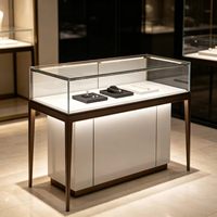 Wandmontierte Umweltfreundliche Langlebige Schmuck-Vitrine mit LED-Beleuchtung und Anpassbaren Farben für Juweliergeschäfte und Kioske
