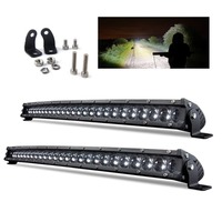 Barre lumineuse LED incurvée RCJ de 50 pouces, éclairage LED pour camions et voitures, éclairage de travail LED étanche pour tout-terrain, éclairage routier