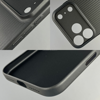 Coque de téléphone mate ultra-fine 0,6 mm à rayures, légère en PP dépoli, ODM OEM en stock, pour iPhone 17 Pro Max et 18 Pro Max