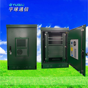 Armoire d'équipement extérieur YUQIU 19 pouces à montage sur poteau avec système de refroidissement intégré pour utilisation en parc - Product Image 3