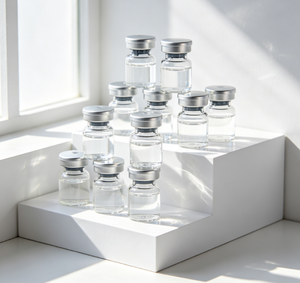 Silver Topped <b>Crimp</b> Neck Clear Blank Glass Vials Mini Airproof Glass Storage Tins for Separate Goods Packing & Long Term Keeping - Product Image 5