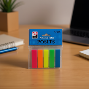 Mnj Posits Adhesive Notes 5 pezzi di etichette adesive colorate per uso in ufficio e scuola - Product Image 3