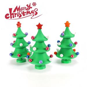 Sapin de Noël rotatif et dansant, imprimé en 3D, amusant et déstressant, pour fêtes, impression 3D personnalisée, décoration de bureau créative de Noël - Product Image 6