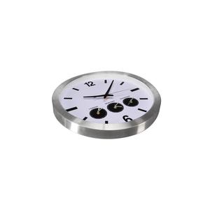 Perel RELOJ DE PARED DE ALUMINIO CON TRES VECES DE PAÍS-Ø 45,5 cm - Product Image 3