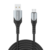 Câble USB Type C V8 3A à charge rapide et transfert de données, en nylon tressé, pour téléphone portable Samsung (1M, 2M, 3M)