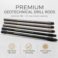 Geotec Wuxi CROWN tube de forage 2 7/8 5 1/2 pouces 6m 3 1/2 pouces fh tube de forage machine à disque dur tige de forage double cheval