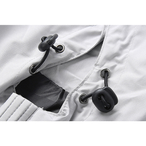 Men's Wear-Resistant Hooded Zip-up Jacket 100% Polyester Lightweight for Autumn Custom Print OEM Dyed with Front Logo - Product Image 4
