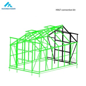 Fabrik preis Verzinkte Stahl basis Polycarbonat platte Garten pflanze Metall Gewächshaus Outdoor Poly Hinterhof Tunnel Gewächshaus