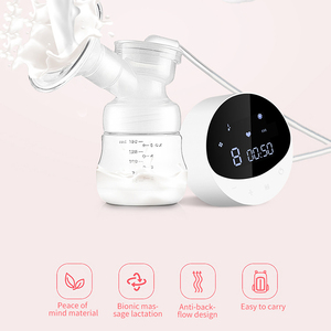 Ultra-thin Medical Grade Electric <strong>Silicone</strong> Breast Pump Portable Wearable Double <strong>Bra</strong> Breast Pump - Product Image 2