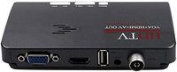 Receptor de TV Digital Terrestre Portátil, Sintonizador DVB-T2/T, Decodificador Full HD 1080p con Entrada HDMI/VGA/AV y Antena, Reproducción de Medios USB