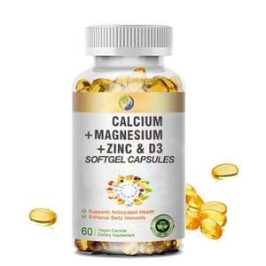Capsules molles <span class=keywords><strong>de</strong></span> vitamine D3 OEM 5000, soutien immunitaire, calcium, magnésium, zinc, capsules molles <span class=keywords><strong>de</strong></span> vitamine D3 pour des os solides - Product Image 1